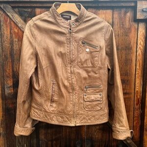 Danier Tan Leather Jacket